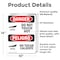 Signmission Hot Surface Sign, 14 in H x 10 in W, Vinyl Decal, Do Not Touch Hot Bilingual OS-2PACK-DS-D-1014-VS-1177 - alternate 6